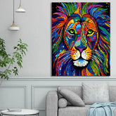 Painting by Numbers - Lion in Picasso Style